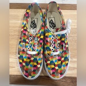 Vans Women’s Multicolor Geometric Pattern Sneakers